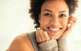 woman with nice teeth and a bright, healthy-looking smile